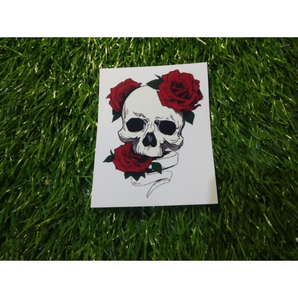 

stiker vinyl skull