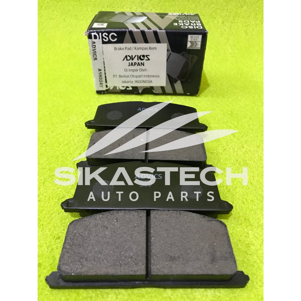 04491-12170 SET FRONT DISC BRAKE PADS KIT / KAMPAS REM CAKRAM RODA DEPAN SEPASANG KANAN & KIRI TOYOT