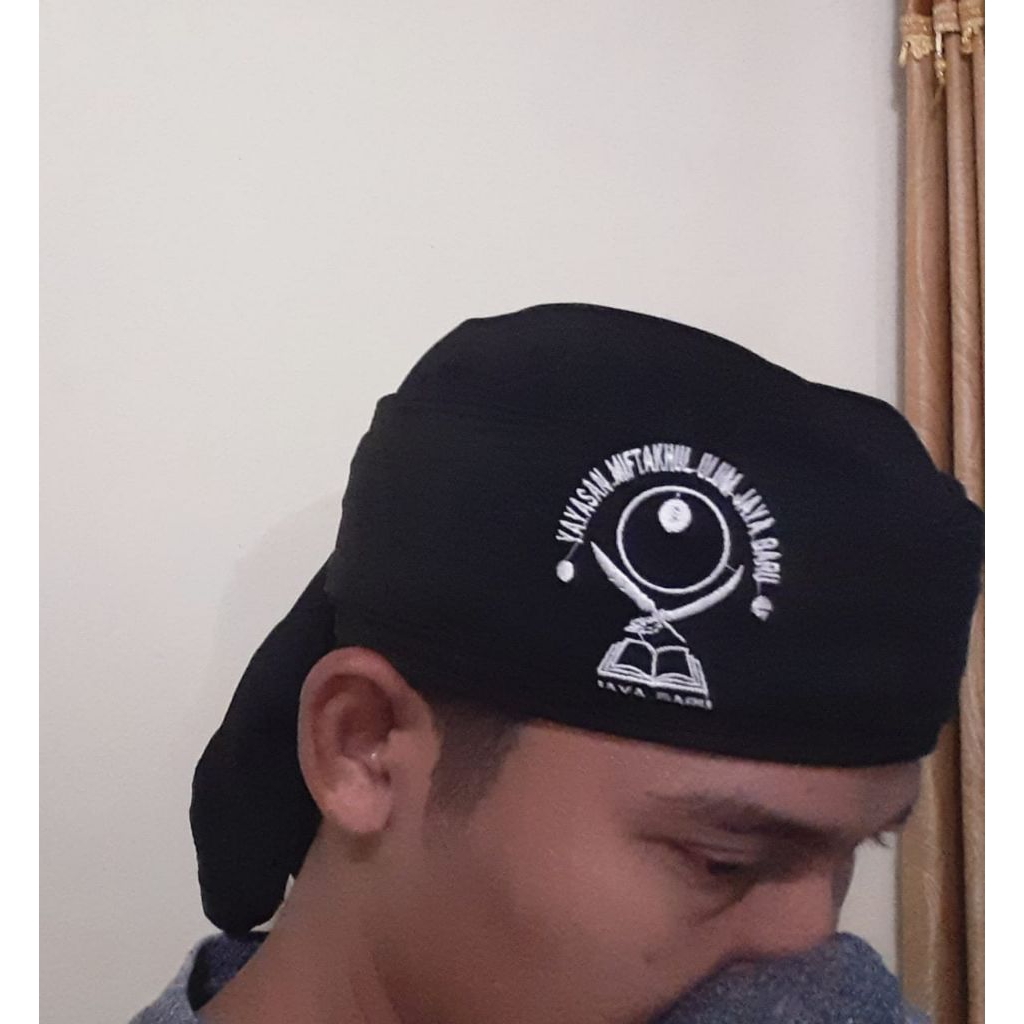 Peci Sling bordir logo Jayabaru udeng sorban  blangkon santri modern tradisional jawa sunda  kliwir 