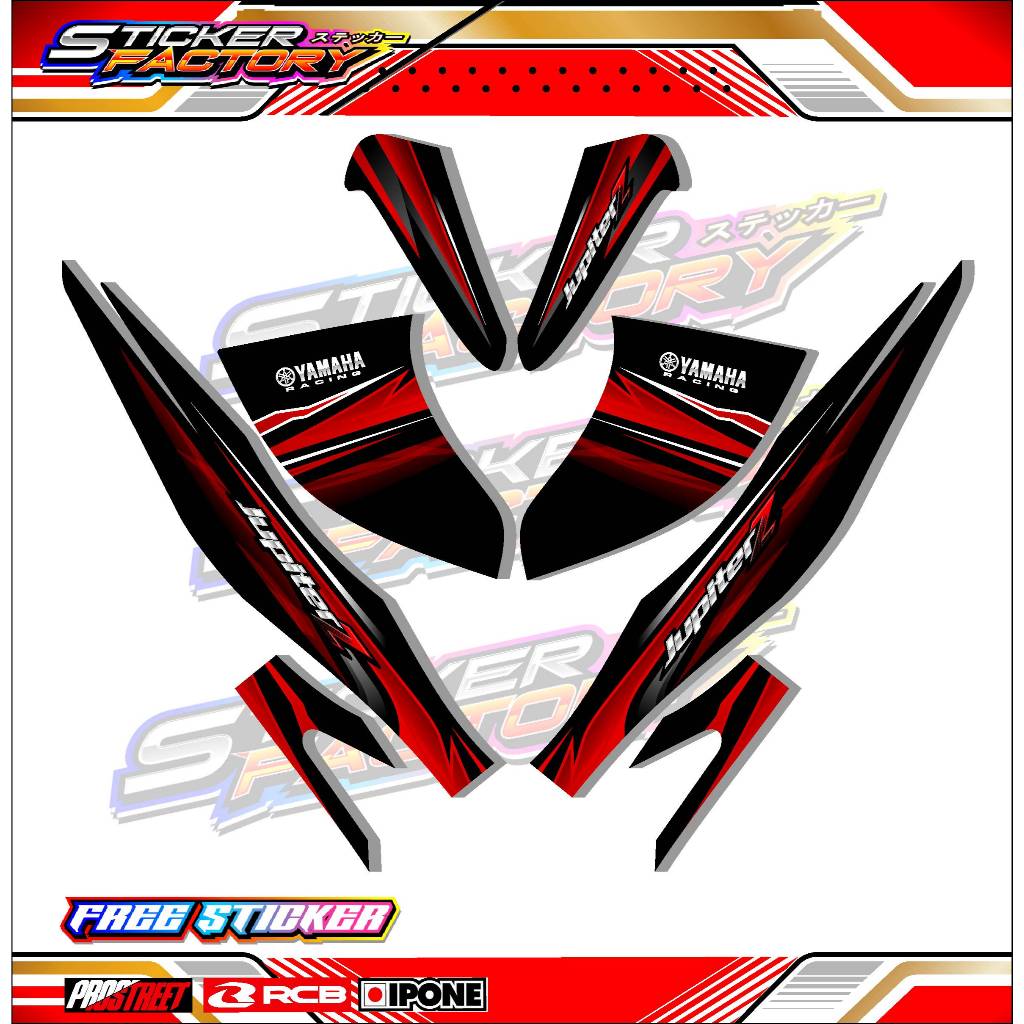 STRIPING VARIASI YAMAHA JUPITER Z BURHAN / STICKER LIST VARIASI MOTOR JUPITER Z BURHAN