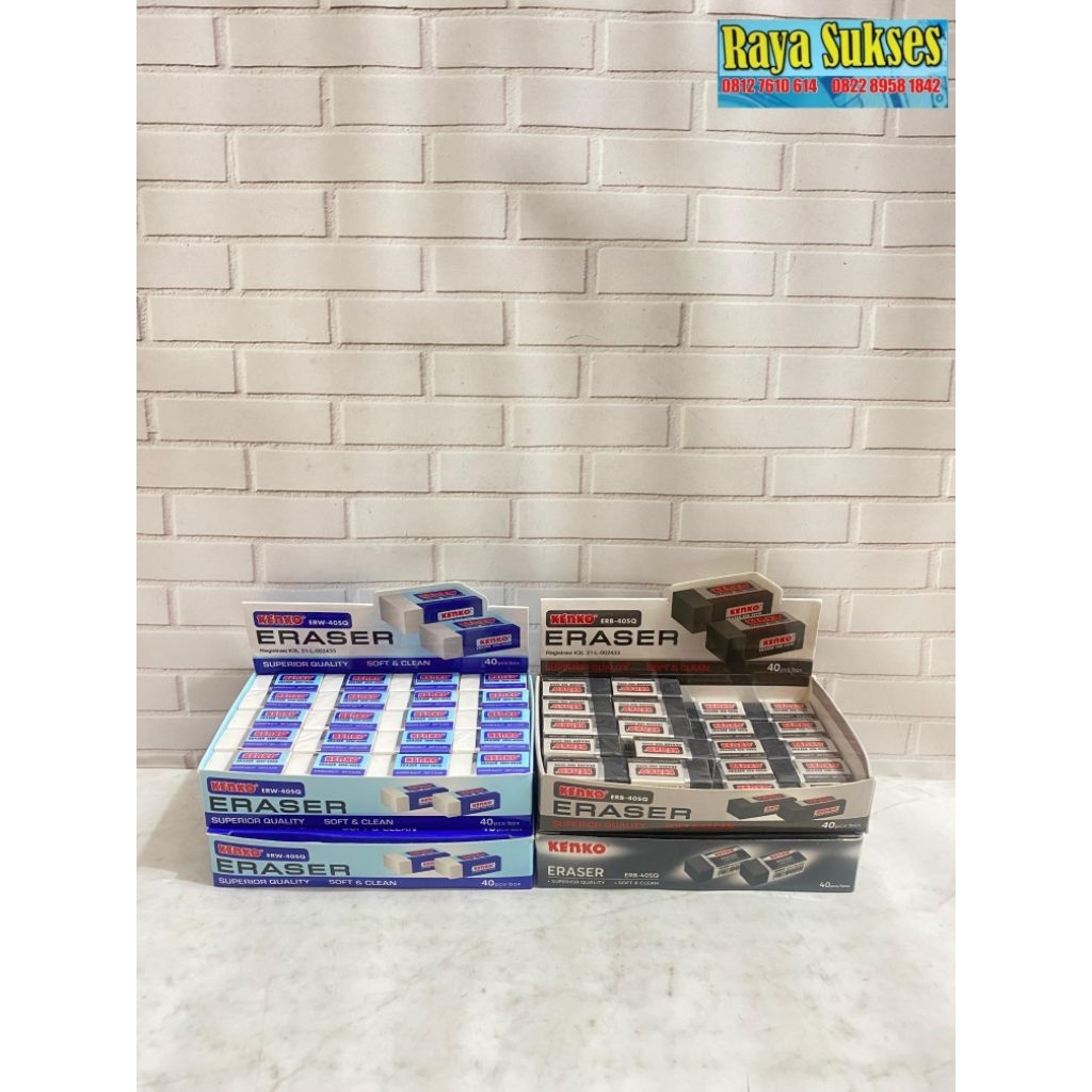 

Penghapus Kenko Hitam Putih/ Penghapus Pensil Kenko Kecil/ Penghapus Kenko Isi 40 kecil dan hitam