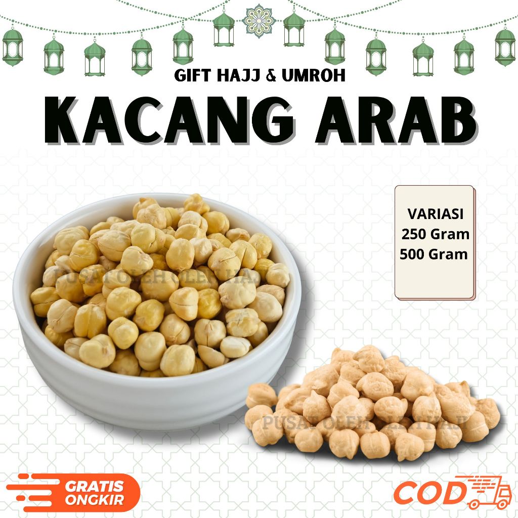 

KACANG ARAB REPACK KAACANG MATANG KACANG ARAB GURIH KACANG ARAB ASLI ORIGINAL CHEAKPEAS KACANG KAYA NUTRISI DAN VITAMIN I RENYAH GURIH I KACANG CHICKPEAS I CEMILAN SEHAT OLEH OLEH HAJI DAN UMROH