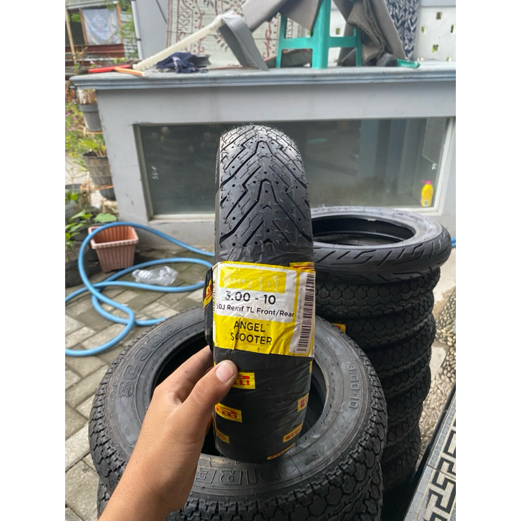 PROMO BAN PIRELLI ANGEL SCOOTER UKURAN 300-10 TUBLESS PRODUKSI TAHUN 2020 AMAN TIDAK ADA CACAT COCOK