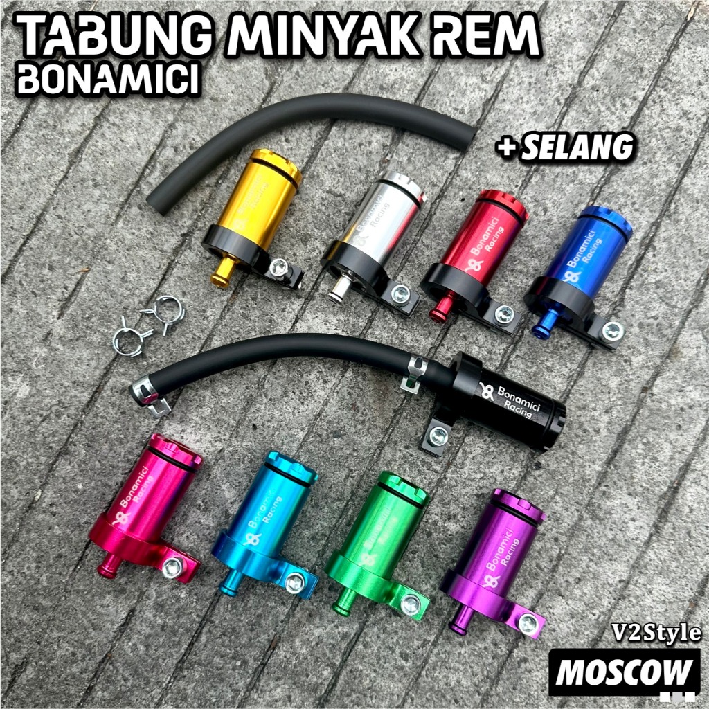 ORIGINAL TABUNG MINYAK REM BONAMICI TABUNG MASTER REM DEPAN / ATAS TABUNG REM BELAKANG VARIASI OIL T