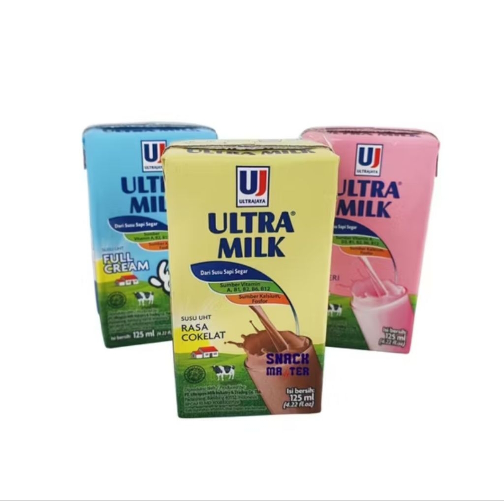 

Ultra Milk Susu UHT 125ml 1 dus isi 24 Bisa Cargo