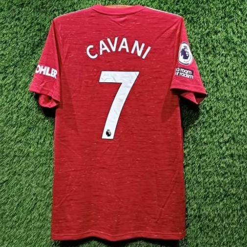 Jersey Manchester United Original 2020-2021 Home Cavani 7 EPL Patch Medium
