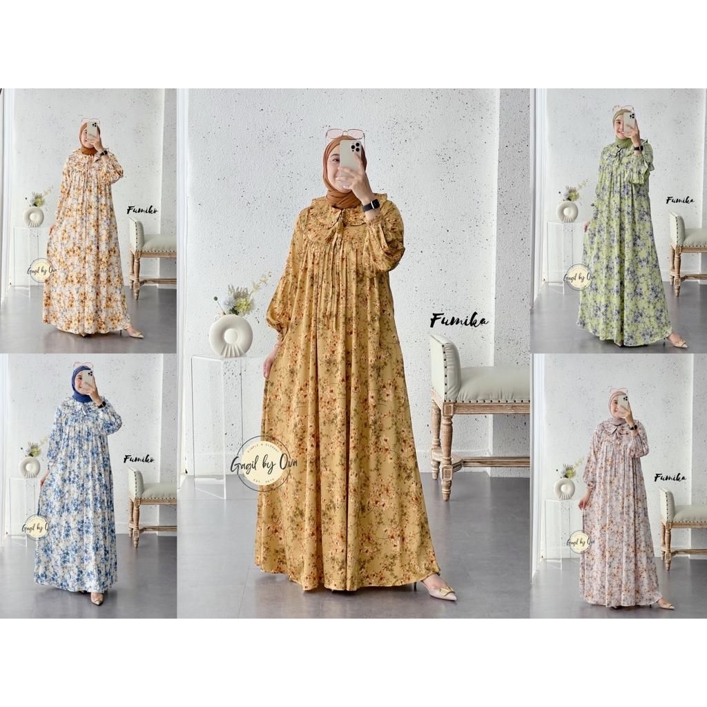 DRESS FUMIKO  PREMIUM ORIGINAL GAGIL BY OVA & DRESS ZHYANI PREMIUM ORIGINAL GAGIL BY OVA