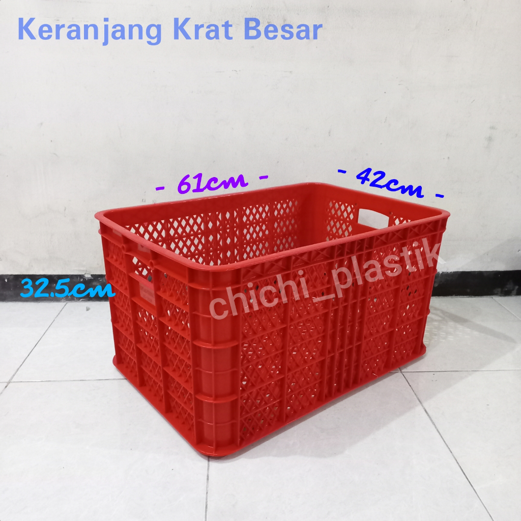 Krat industri keranjang serbaguna keranjang barang krat rak piring bak ikan plastik