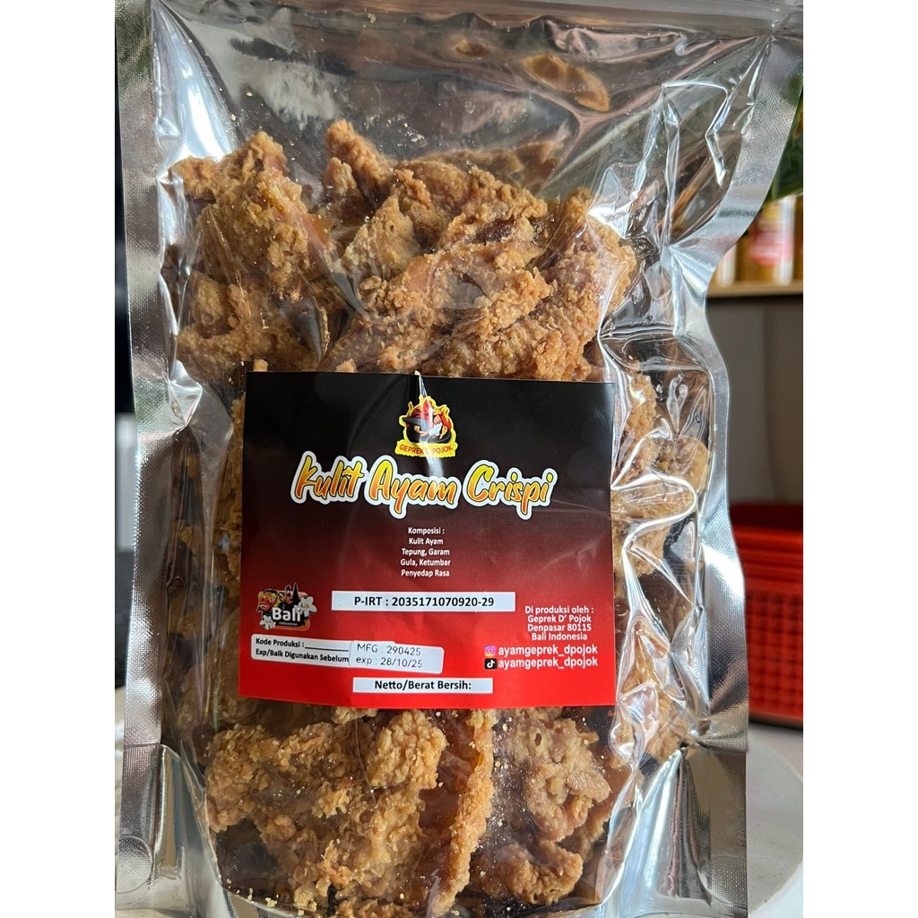 

kulit ayam krispi 500 gram
