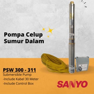 SANYO MESIN POMPA AIR CELUP SUMUR DALAM  PSW 300-311 GARANSI RESMI