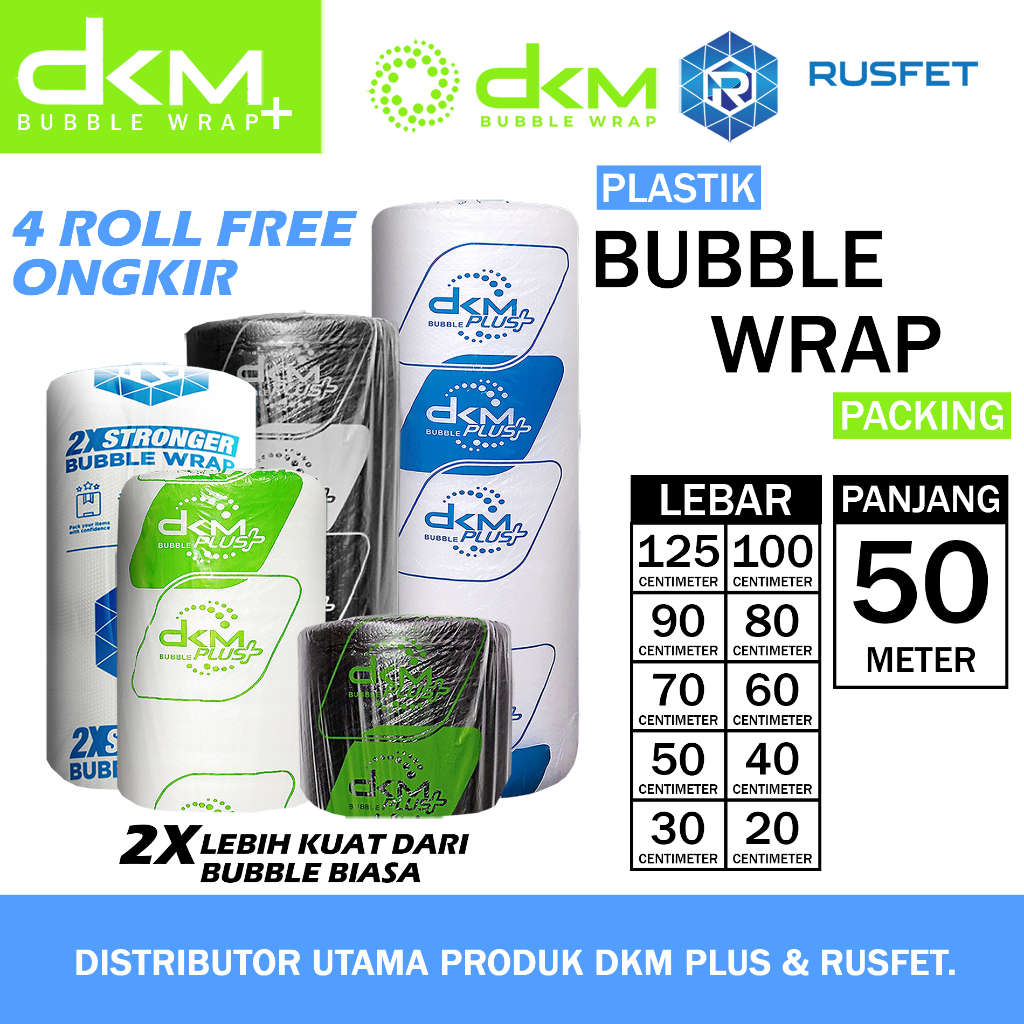 

Plastik Bubble Wrap 125cm X 50m Dkm Plus Bubblewrap Packing 40cm 30cm 20cm 50cm 60cm 70cm 80cm 90cm 100cm x 50m Roll