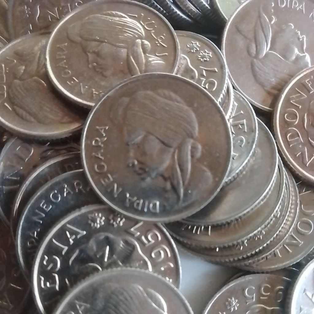 UANG KUNO ASLI KOIN 50 SEN DIPONEGORO