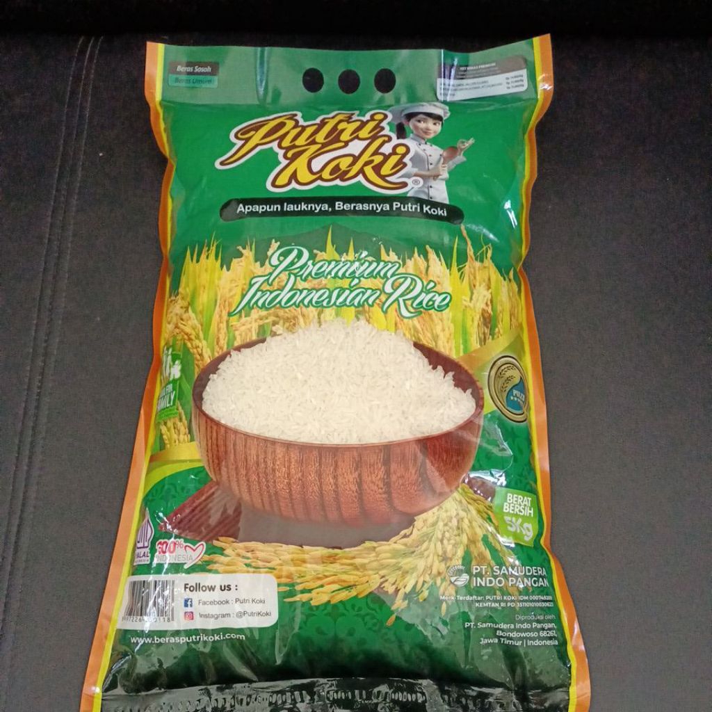 

BERAS PUTRI KOKI PREMIUM 5KG~100%ORIGINAL