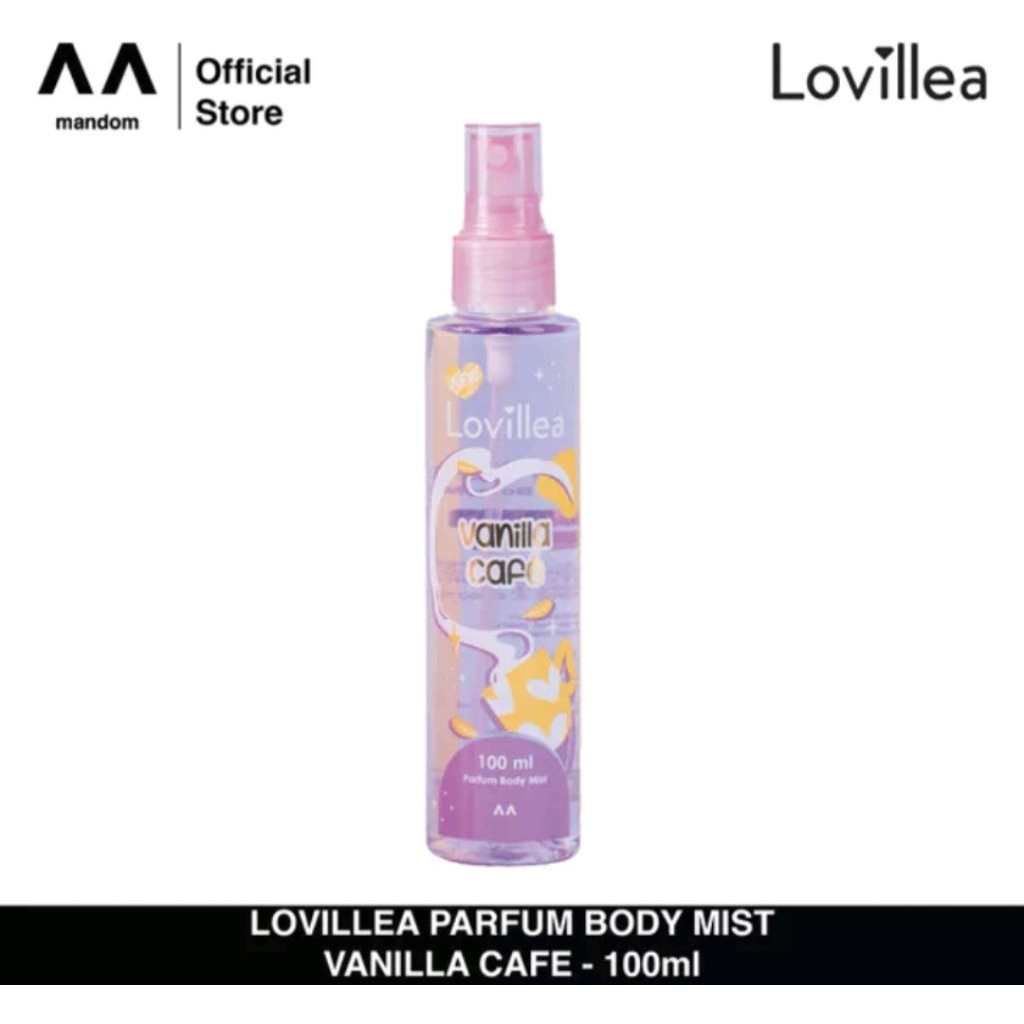 Lovillea Parfum Body Mist Vanilla Cafe / Lovillea / Lovillea mandom / Lovillea Biru / Lovillea murah