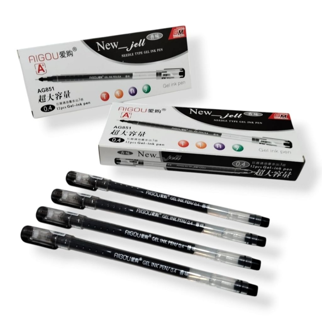 

Pulpen New Jell 0,4 Isi 12pcs