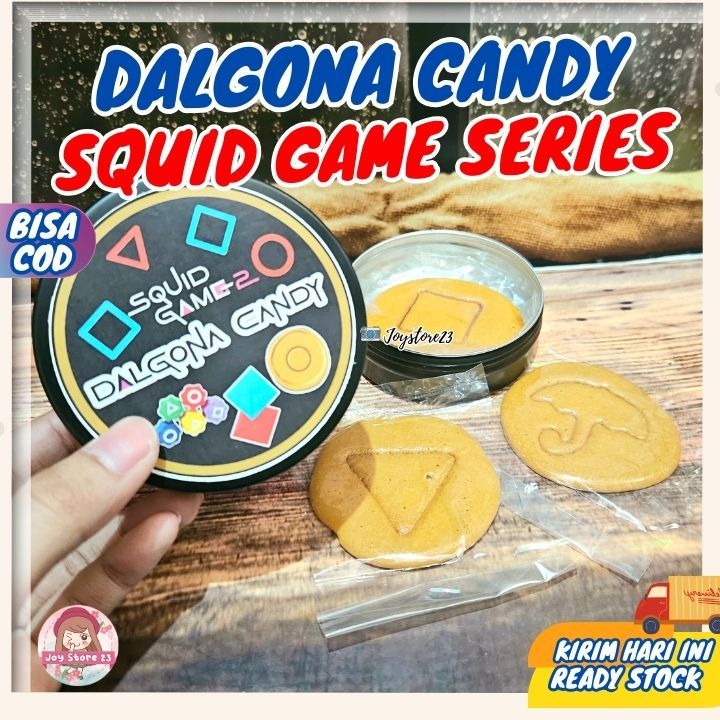 

Dalgona Candy/ Permen Squid Game/ Permen Dalgona/ Murah isi 10bj