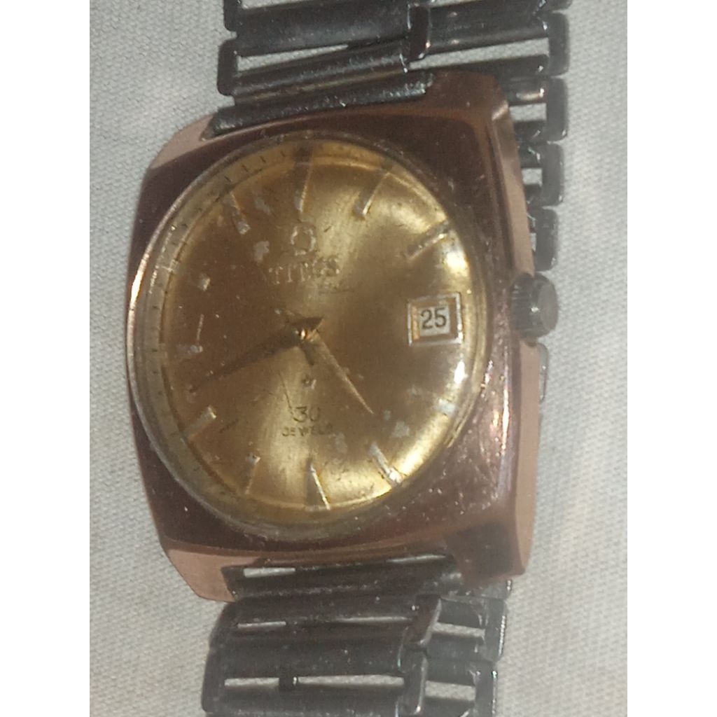 jam Titus 30jewels gold Plate emas batangan asli