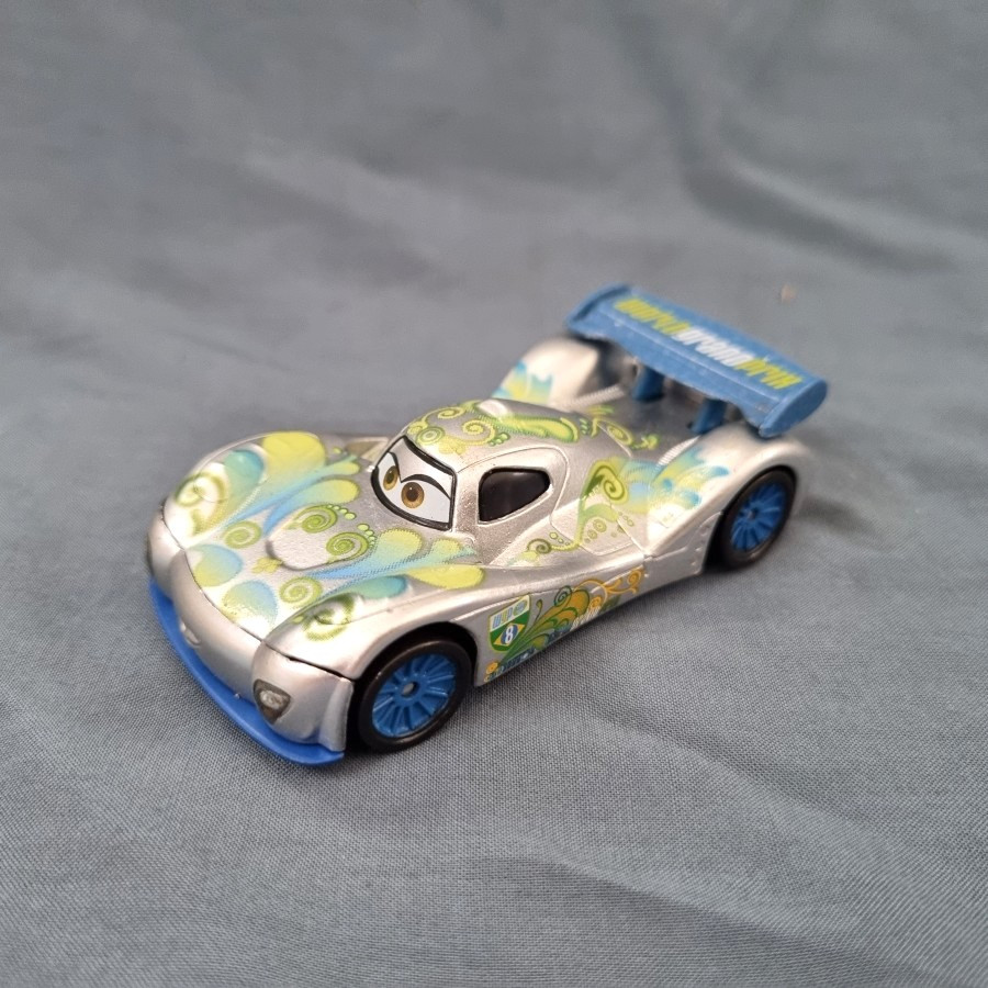 Diecast Cars Carla Veloso Silver Mainan mobilan metal mcqueen brazillian race