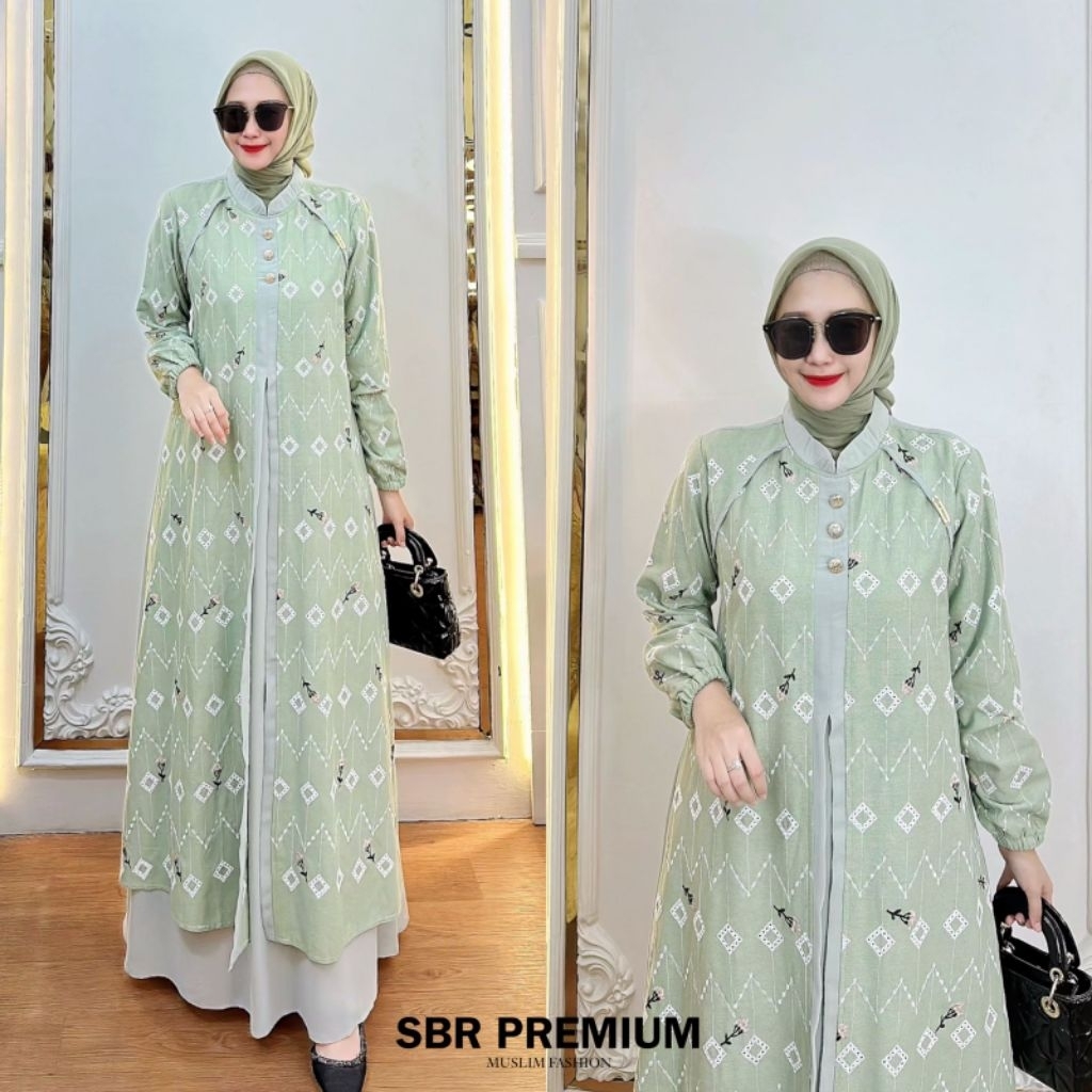 meisya dress by sbr premium /gamis sbr crespo bordir