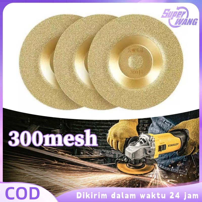 100mm Mata Gerinda Poles Granit Diamond Grit 300 Mata Gerinda Poles Sudut Diamond Wheel
