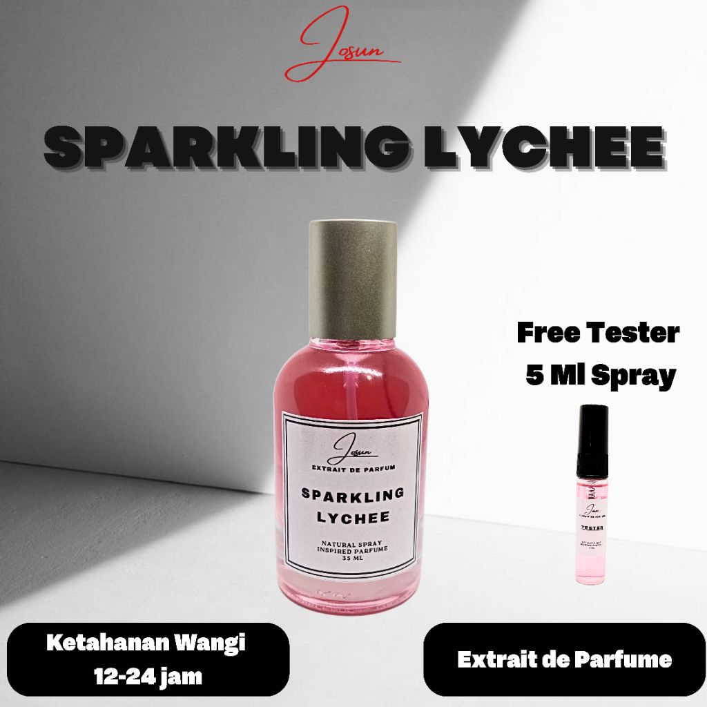Josun - Parfum Wanita Sparkling Lychee Extrait de Parfume Aroma Fruity Floral Vanilla