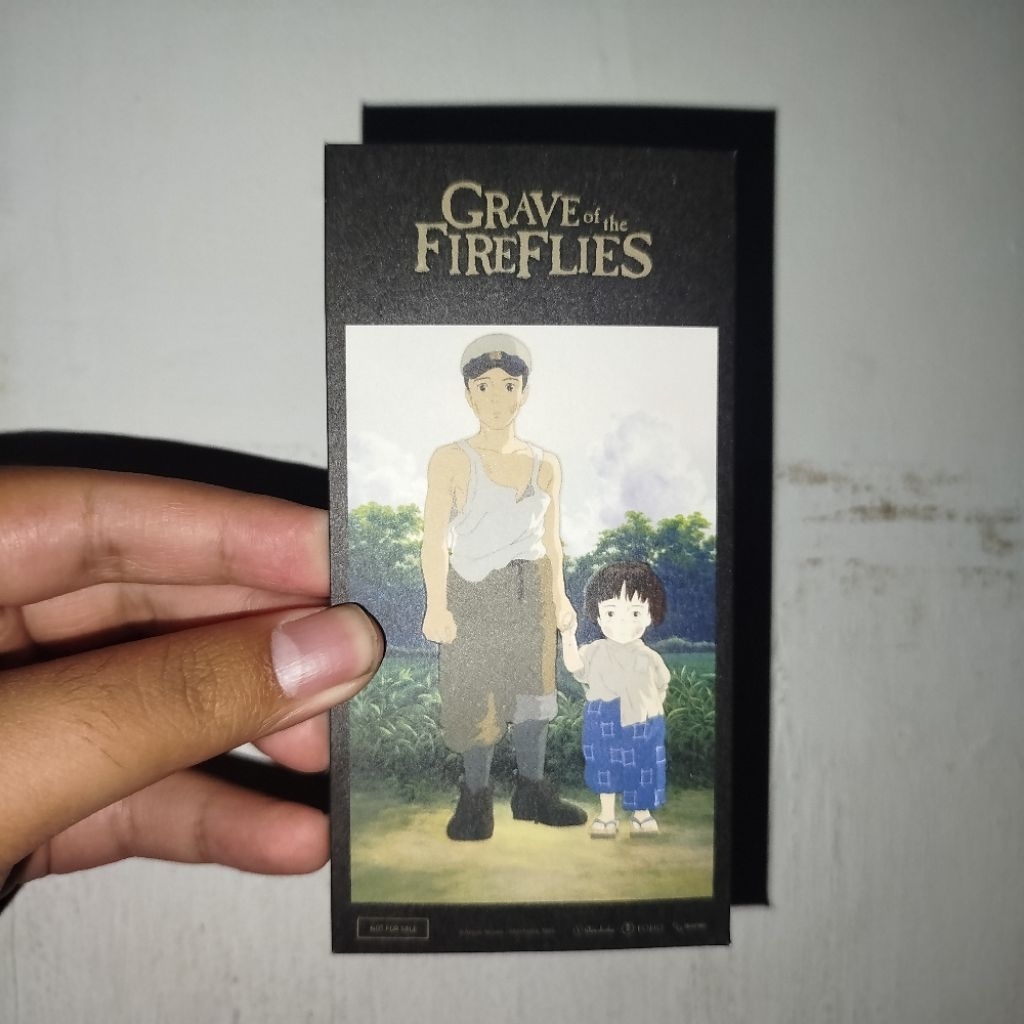 Collectible Ticket Film Grave of the Fireflies