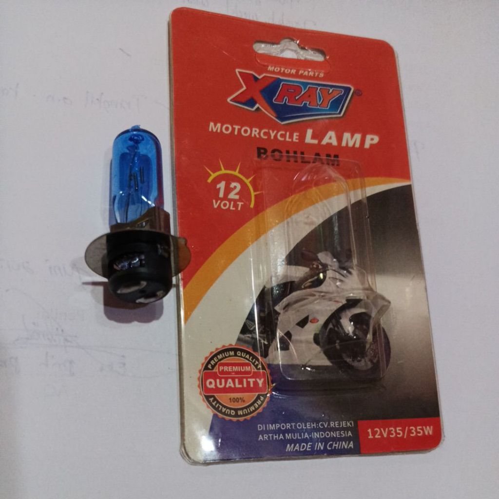 lampu halogen bohlam depan motor bolam halogen sorot putih kaki 1 grand mio Shogun