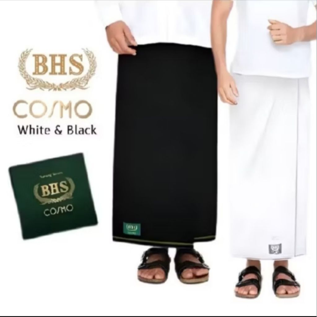 Sarung BHS Cosmo Gold Hitam BHS Silver Putih Polos Original CHP CPP