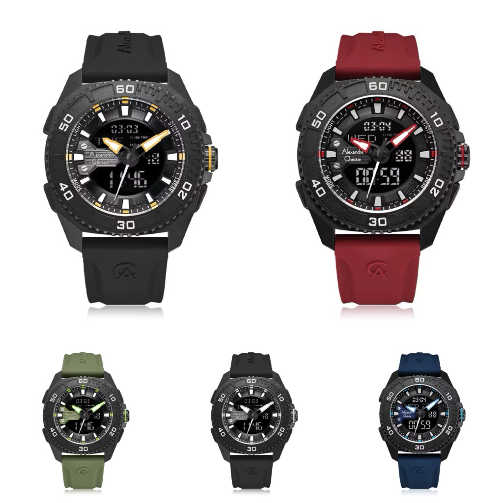 JAM TANGAN PRIA ALEXANDRE CHRISTIE AC 9502 MH/AC9502MH DOUBBLETIME ORIGINAL