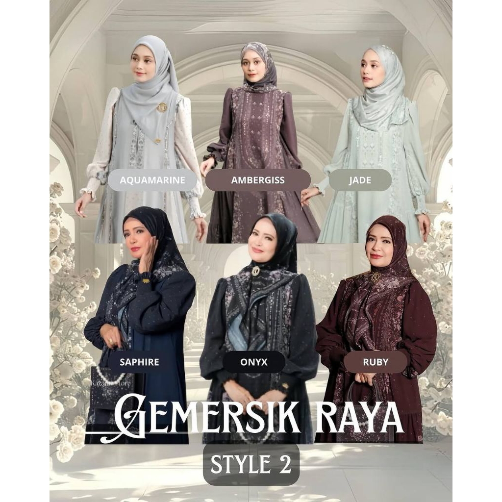 [DP]GEMERSIK RAYA DRESS STYLE 2 BY KAZAMI