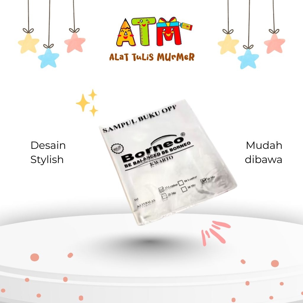 

Sampul/Cover/Plastik/Sampul Borneo OPP - Quarto/1pack