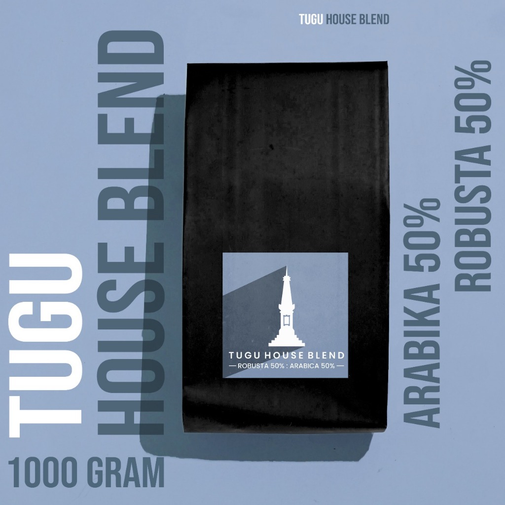 

Tugu Blend – Kopi Arabika & Robusta Premium 1kg | 50 % Arabika 50% Robusta | Fresh Roast, Strong & Manis, Ikonik Jogja