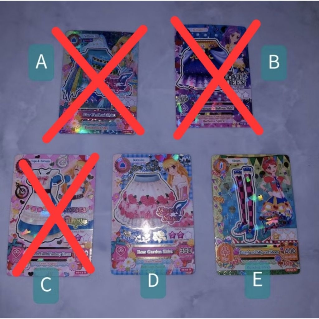 Kartu Aikatsu: Premium, Rare, Acc card