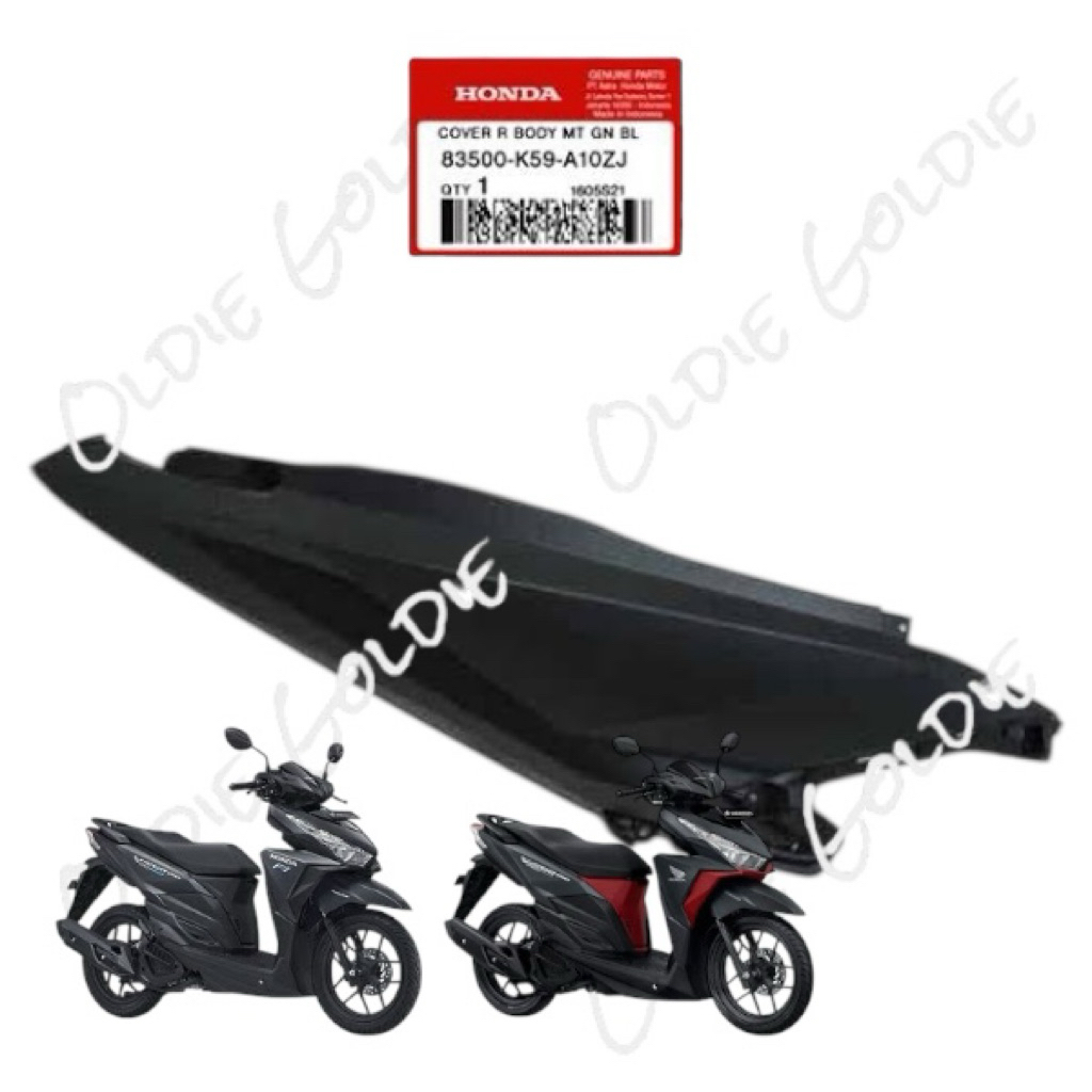 83500-K59-A10ZJ Kanan Vario 125 150 LED 2017 - 2018 Hitam Dof AHM 83500K59A10ZJ