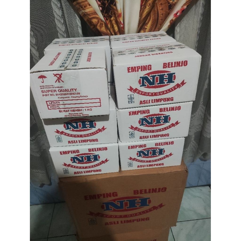 

emping belinjo mentah super 100% original 1KG tipis dan kering ukuran 1-2