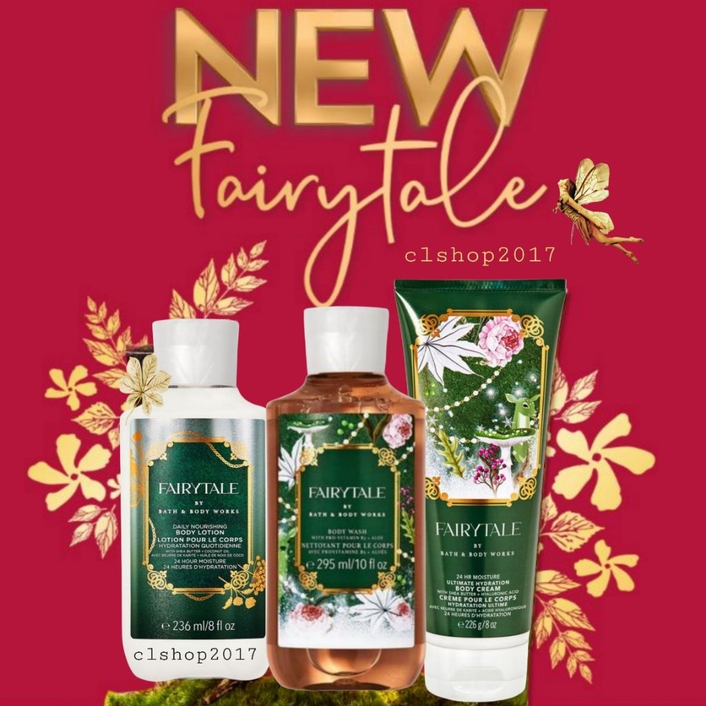 BBW FAIRYTALE SERIES MIST LOTION SHOWER GEL HAND CREAM FAIRY TALE BATH & BODY WORKS