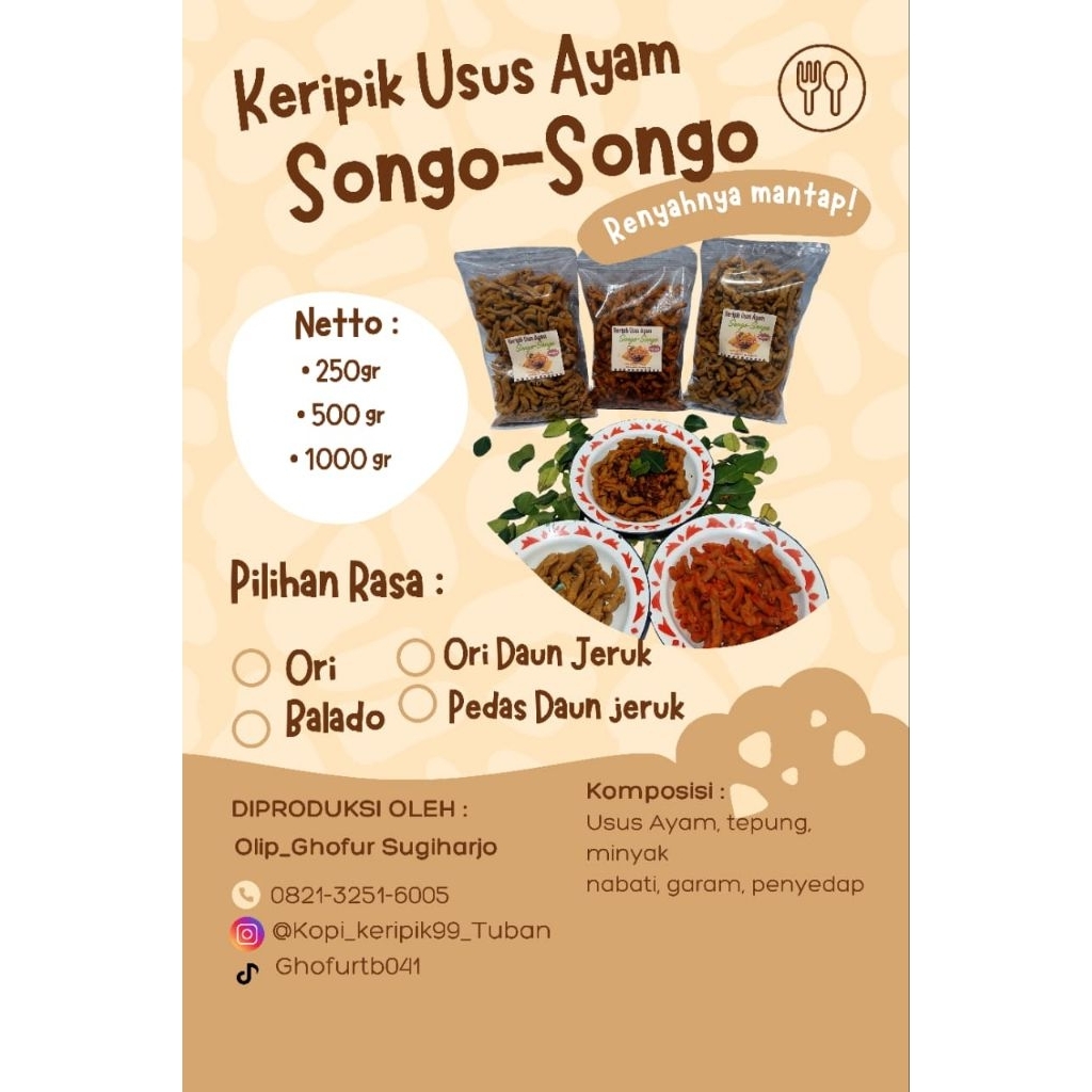 

kripik usus songo - songo