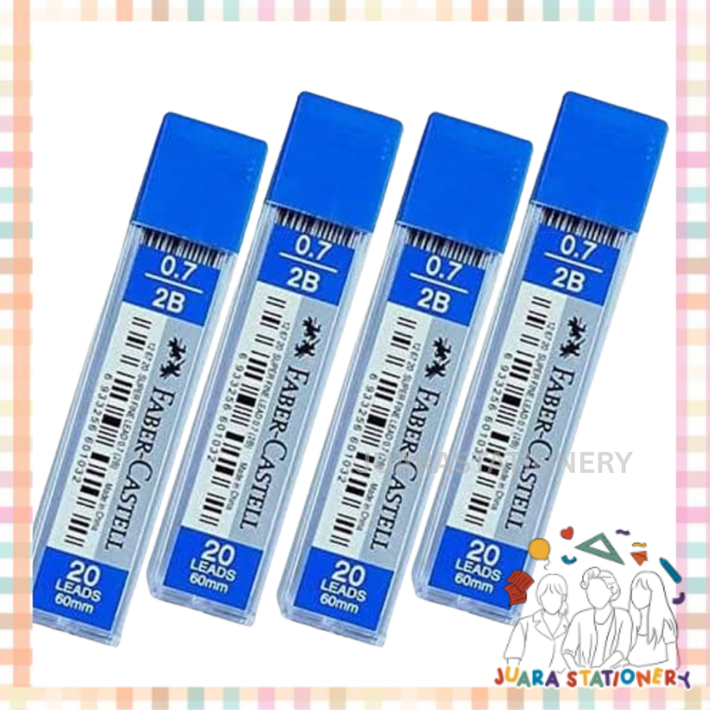 

(997) Refill Pensil Mekanik Faber Castell 2B 0.7 mm 20 pcs / Isi Pensil Mekanik