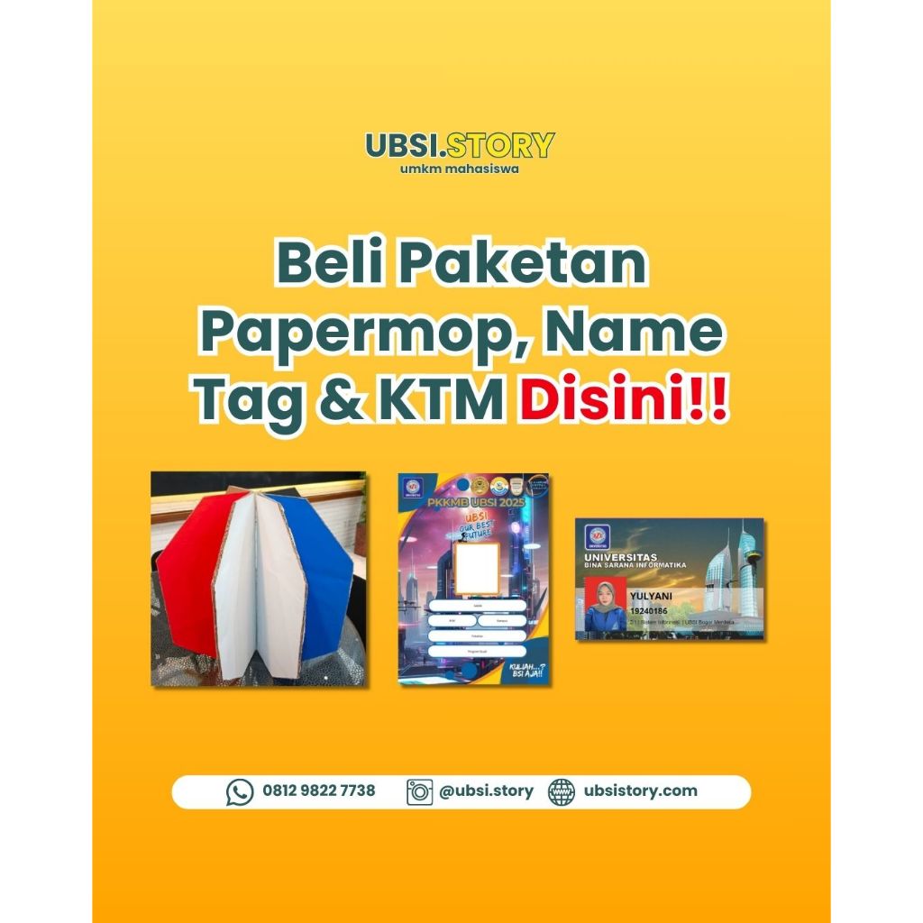 

(PAKETAN) PERLENGKAPAN SEMOT UBSI SEPTEMBER 2025