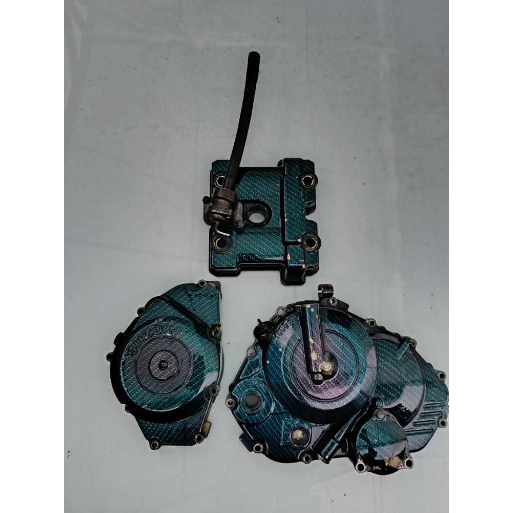 Tutup blok mesin satria fu carbon