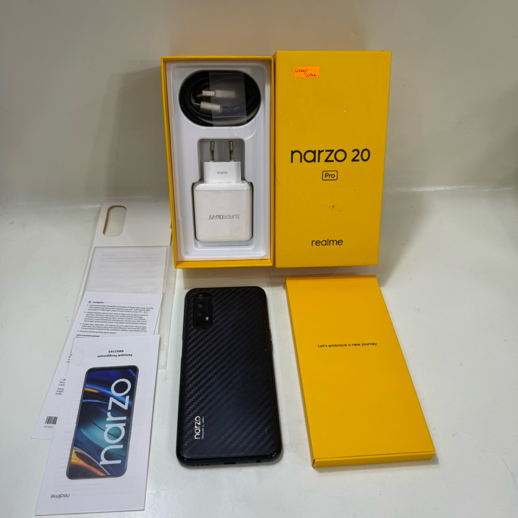 Realme Narzo 20 Pro 8/128gb Fullset Second Garansi Resmi