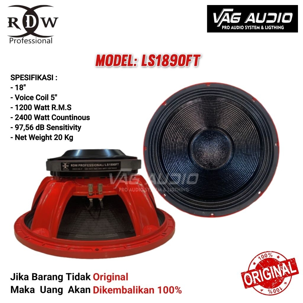 SPEAKER COMPONENT RDW LS1890FT