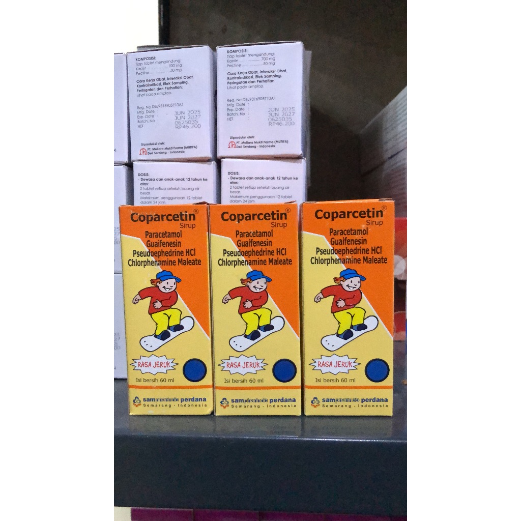 COPARCETIN SYR RASA JERUK SAMPHARINDO 60 ML