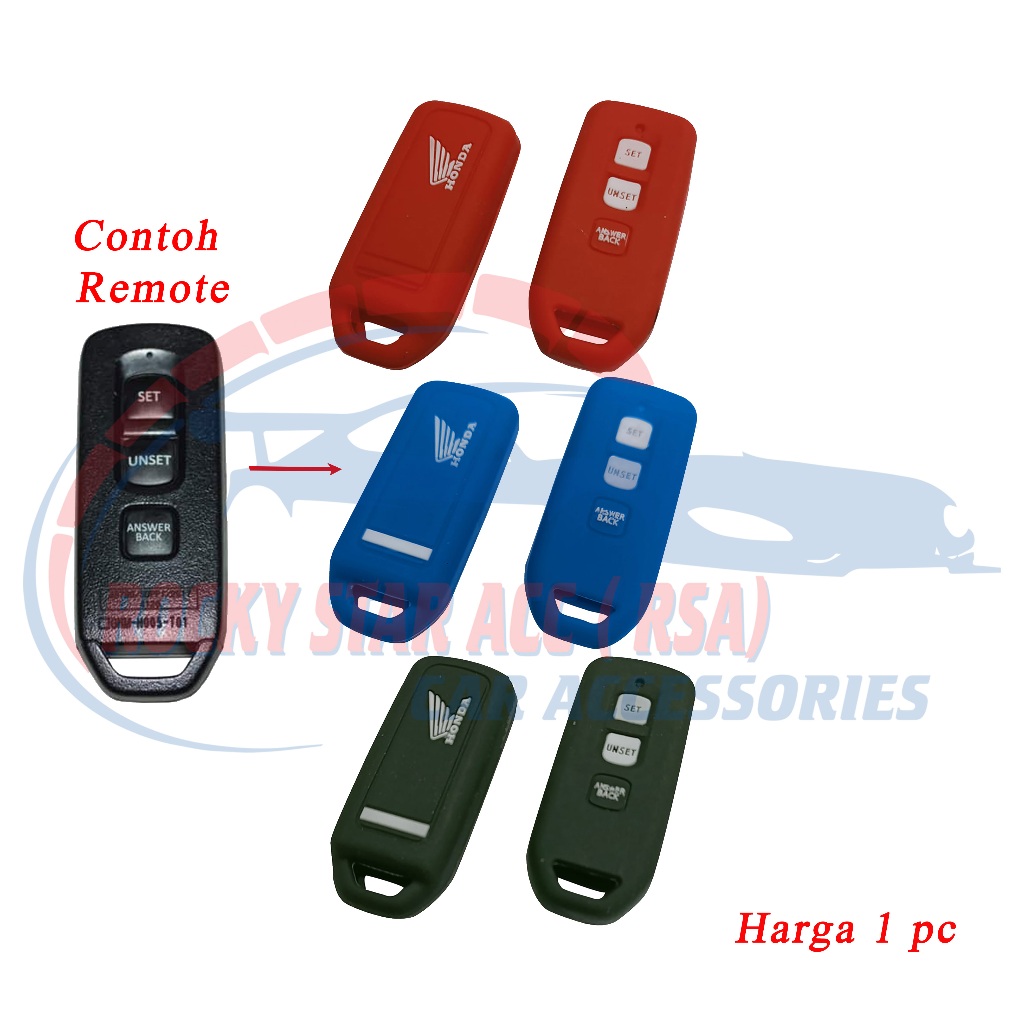 Silikon Kunci Remote Motor SCOOPY 3 Tombol