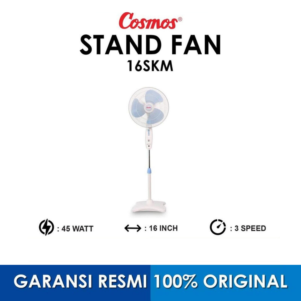 Kipas Angin Berdiri COSMOS 16 SKM 16 Inch / Kipas Angin COSMOS 16-SKM Kipas Lantai Cosmos 16SKM