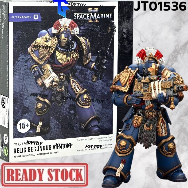JOYTOY 1/18 Warhammer 40K SPACE MARINE 2 Ultramarines Relic Secundus Armour With Artificer Bolt Rifl