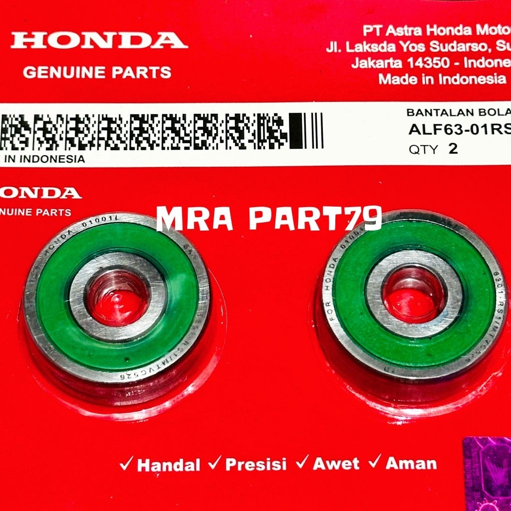 Bearing Laher Roda depan set kanan kiri 6301RS 2PC CB150R StreetFire OLD CBR150R CBU CBR150R K45 Lok