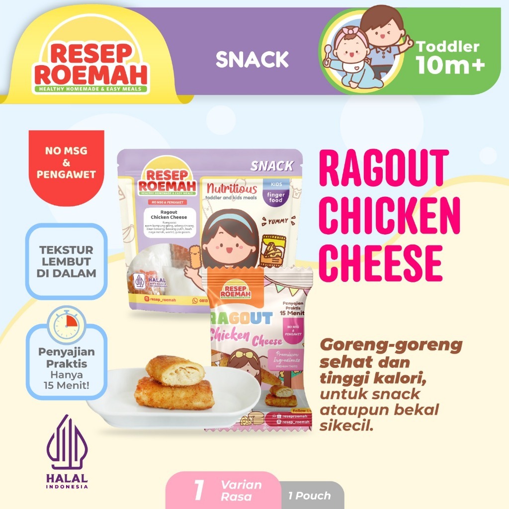 

Resep Roemah Ragout Chicken Cheese / Makanan Sehat Anak Balita / Kids Healthy Homemade Frozen Food / No MSG