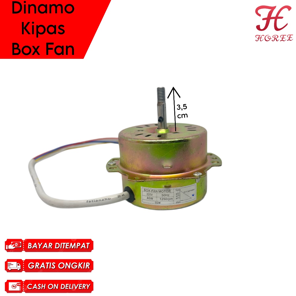 Dinamo Kipas Box Fan Lilitan Aluminium / Dinamo Kipas Kotak
