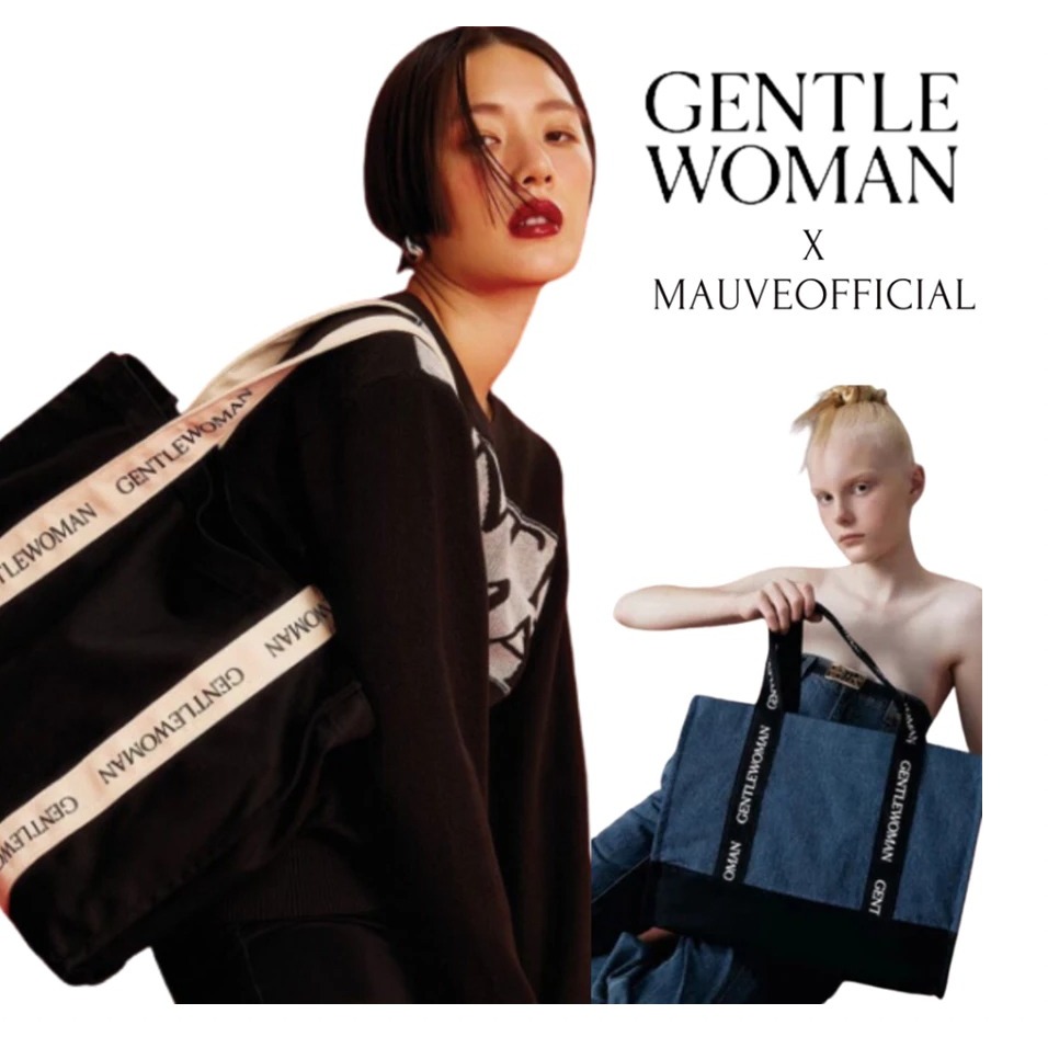 FAUSTINE ✦ Tote Bag Import Gentle Woman Denim ✦ Tas Selempang Bahu Wanita Kekinian Stylish VE 18